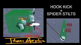 The Hook kick + Spider Stilts new synergy/interaction (item asylum)