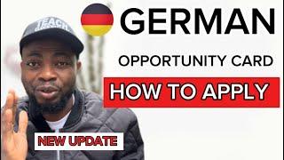 Move to Germany NOW for FREE Healthcare and Amazing Benefits!: German Opportunity Card Application