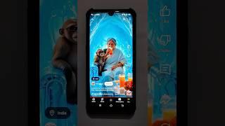 Old Grandmother Drinking Juice With Monkey And Showing In Mobile Gadgets #shorts #gadgets