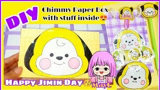 HAPPY JIMIN DAY/ CHIMMY DIY PAPER BOX with CHIMMY STUFF INSIDE/ ARMYMayC