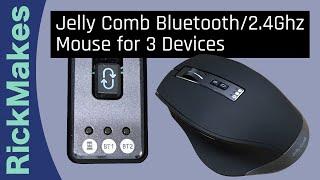 Jelly Comb Bluetooth/2.4Ghz Mouse for 3 Devices