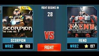 REAL STEEL WRB Scorpion VS Fiend New Robots UPDATE (Живая сталь)
