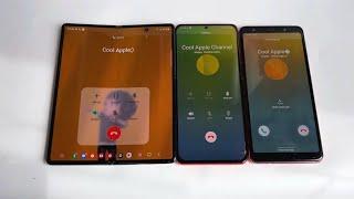 Samsung Galaxy Z Fold2 vs Samsung A7 vs S20 plus / Incoming & outgoing calls