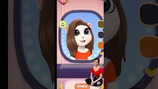 jenna ortega from wednesday makeover by my talking Angela 2 #angela #youtubeshorts