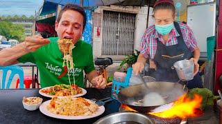 Thai Street Food - THAI DRUNKEN NOODLES + 5 Must-Eat Fried Noodles in Bangkok!! 