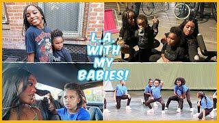 SINGLE MOM VLOG: WENT TO LA WITH ALL MY BABY GIRLS! | Ellarie