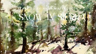 ️ How to Create Snow Effects with Salt & Gouache in Watercolor: Embracing Change Through Art