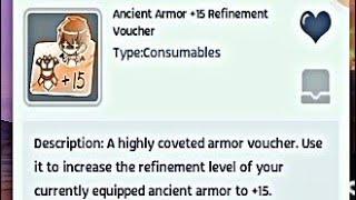 SAFE REFINE +15 ANCIENT ARMOR USING SACRIFICE +15 ARMOR VOUCHER