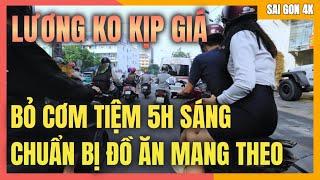 VẬT GIÁ leo thang, Bỏ Ăn Tiệm, Tự Nấu Cơm Mang Đi Làm