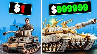 $1 to $1,000,000 Army Tank in GTA 5