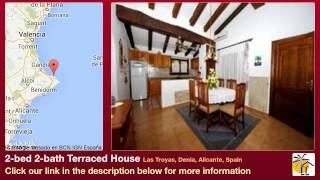 2-bed 2-bath Terraced House for Sale in Las Troyas, Denia, Alicante, Spain