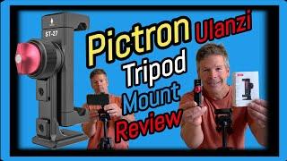 PICTRON Smartphone Tripod Mount Adapter Review and Demonstration  AKA Ulanzi ST-27