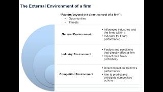 Business Strategy 03 - The External Environment of a Firm