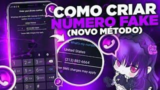 [NOVO] COMO CRIAR NÚMERO FAKE PARA WHATSAPP SEM CHIP FÍSICO E RECEBER SMS (NÚMEROS VIRTUAIS)