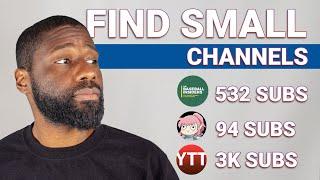 How to find small channels on YouTube 2025