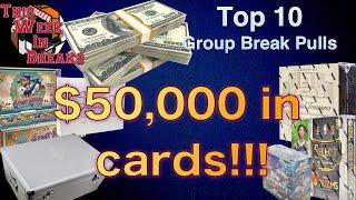 FOUND OVER $50,000 IN SPORTS CARDS | This Week in Breaks Top 10