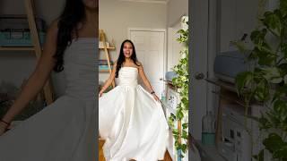 sewing my wedding dress part 5‍️ #weddingdress #sewing