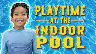 INDOOR SWIMMING POOL KIDS PLAYTIME WITH PARTY PROPS!