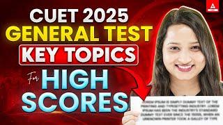 Most Important Topics of CUET General Test 2025  Score 250 in GT 