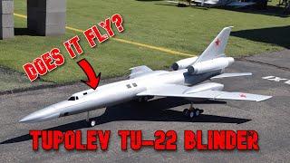 GIANT RC Tupolev Tu-22 Blinder Maiden Flight Attempt ENDS BADLY!