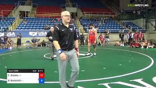 2018 USMC-USAW Cadet & Junior GR Nationals/Junior 195 Round Of 64 - Evan Brooks (MO) Vs. Brock Bor