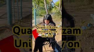 Quaid-i-Azam University on the list