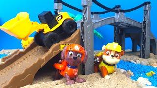 Playdoh Play Paw Patrol Rescue Ducks with Rubble Zuma Mighty Machines Construction Front Loader