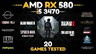 GPU at 100% - RX 580 + i5 3470 - Test in 20 Games in 2024