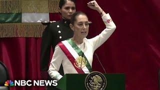 Mexico swears in first female president, Claudia Sheinbaum