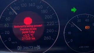 Mercedes W211 Suddenly Failed Brakes on Speed 90 km/h - Error C261E