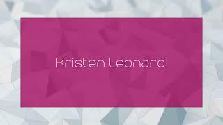 Kristen Leonard - appearance