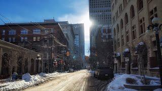 Winnipeg Walking Video 6 - East Exchange District  - Waterfront - Downtown Winnipeg - Winter