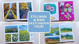 Goauche Sketchbook Tour: Landscapes and Food in My Stillman and Birn Beta Series