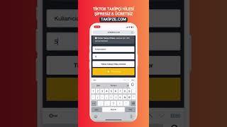 %100 Çalışan Tiktok Takipçi Hilesi