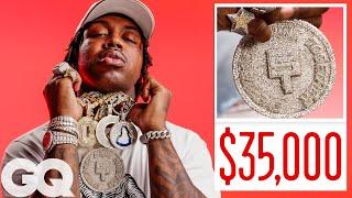 EST Gee Shows Off His Insane Jewelry Collection | On the Rocks | GQ