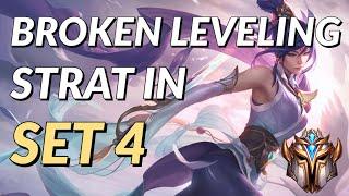 The NEWEST leveling strategy CHALLENGER players are using in SET 4