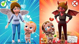 Angel Vs Devil Song - Real Vs Fake Mommy - Baby Songs - Kids Song & More Nursery Rhymes