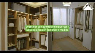 ¿Vestidores con puertas o sin puertas? | LEROY MERLIN