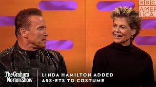 Linda Hamilton Adds Ass-ets To Costume | The Graham Norton Show | Friday at 11pm | BBC America