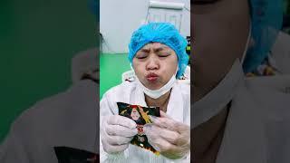 Chicken feet mukbang at the factory today