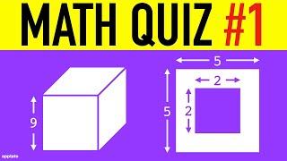 MATH QUIZ #1 (10 Hard Math Questions and Answers) | Challenging Hard Math Quiz Game