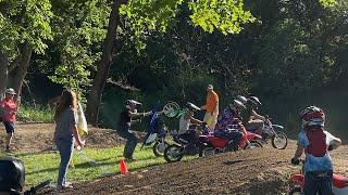 First race on the ttr110 and trail riding