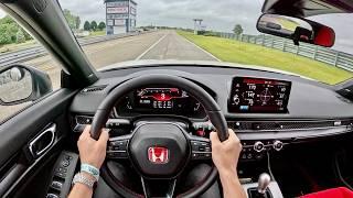 Finally Sorting the Brakes on my 2023 Honda Civic Type R - POV Track Day Driving Impressions