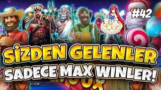 SLOT OYUNLARI  SİZDEN GELENLER SERİSİ REKOR KAZANÇLAR VE MAX WİNLER  SİZDEN GELEN MAX WİNLER 42