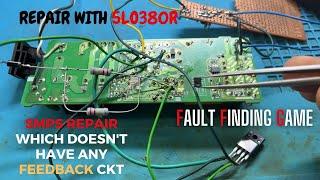 HOW TO REPAIR A SMPS WHICH DOESN'T HAVE ANY FEEDBACK CIRCUIT WITH A 5LO380R STR | SONY POWER SUPPLY.