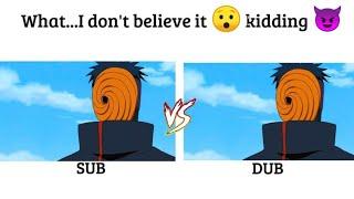 What ....I don't believe it, Kidding It was just as I expected | Obito Funny Moments | Sub vs Dub