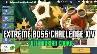 Easy Extreme Boss Challenge XIV  CookieRun: Tower of Adventures with Durian Cookie