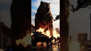 Giant Monkey vs Giant Dog — City's last hope! #ai #cartoon #monkey