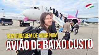 VOLTAMOS PRA PORTUGAL e DESISTIMOS DE VIAJAR de MOCHILA! Como é um VOO de BAIXO CUSTO pela WIZZAIR