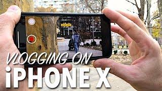 Can you vlog with the iPhone X?